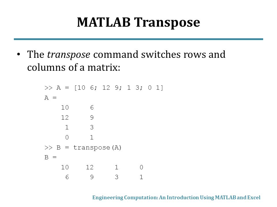 matlab matrix